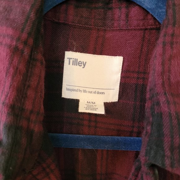 Tilley women's Flannel camp hiking shirt size Medium - Picture 6 of 9